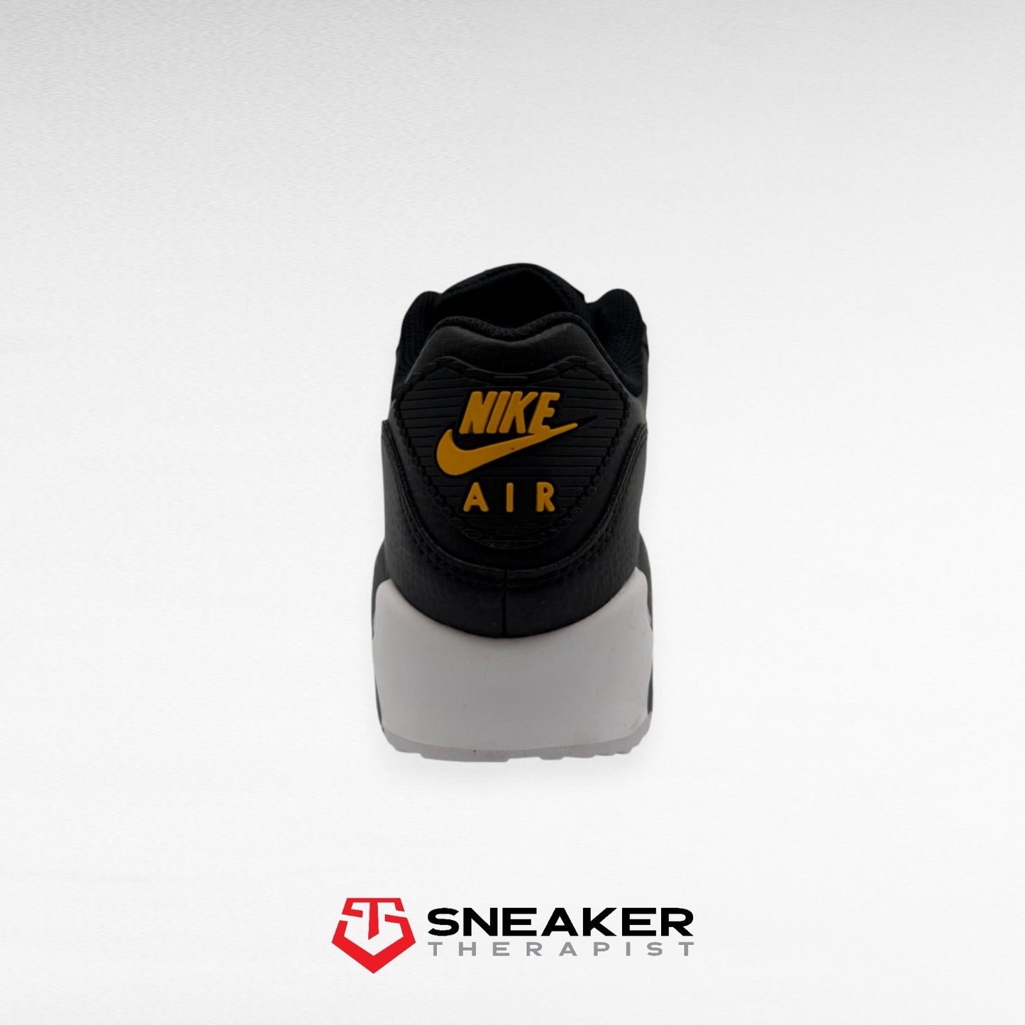 Nike Air Max 90 'Spray Paint Swoosh - Black Gold Orange' FJ4229-001 38.5 & 39