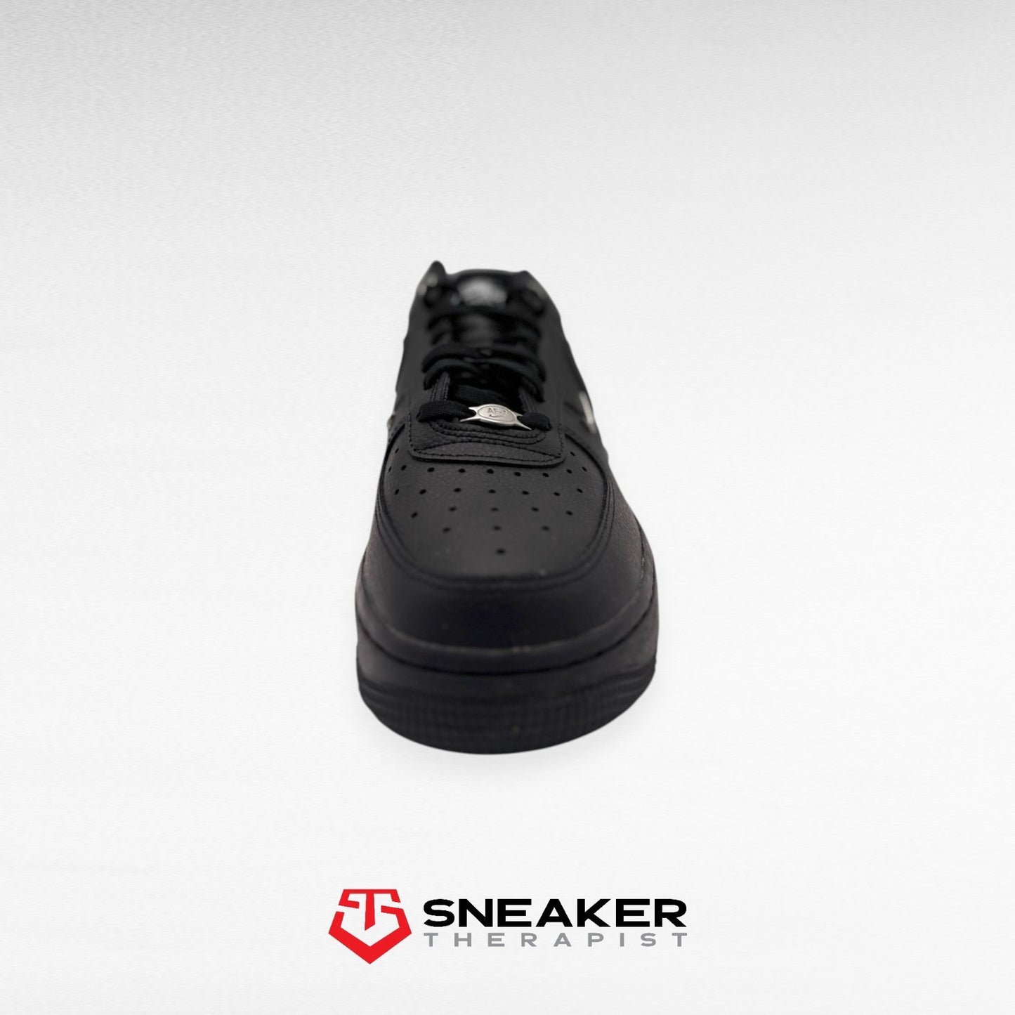 Nike Wmns Air Force 1 '07 LX 'Black Silver Mini Swoosh' HQ1180-001 Gr. 38 & 38.5