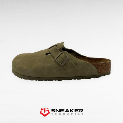 Birkenstock Boston Suede Leather 'Faded Khaki' - 1025788 - Größe  46