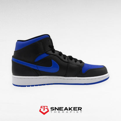 Nike Air Jordan 1 Mid 'Black Hyper Royal' SKU: 554724-068 Gr. 40.5 | 44 | 44.5