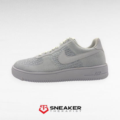 Nike Air Force 1 Flyknit Low 2.0 'Pure Platinum' SKU: AV3042-100 Refurbished