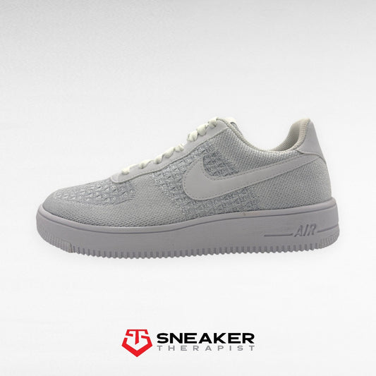 Nike Air Force 1 Flyknit Low 2.0 'Pure Platinum' SKU: AV3042-100 Refurbished