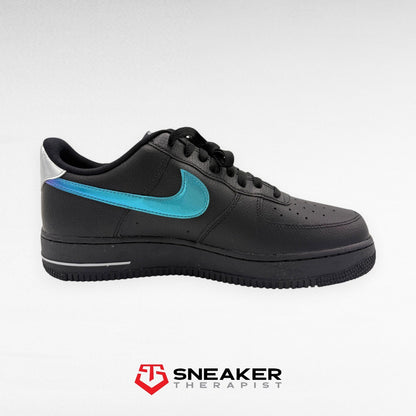 Nike Air Force 1 '07 'Black Blue Lightning' - FD0654-001