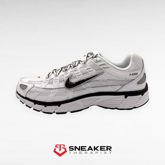 Nike P-6000 'White Metallic Silver Black' CD6404-107 Gr. 40.5 & 44.5