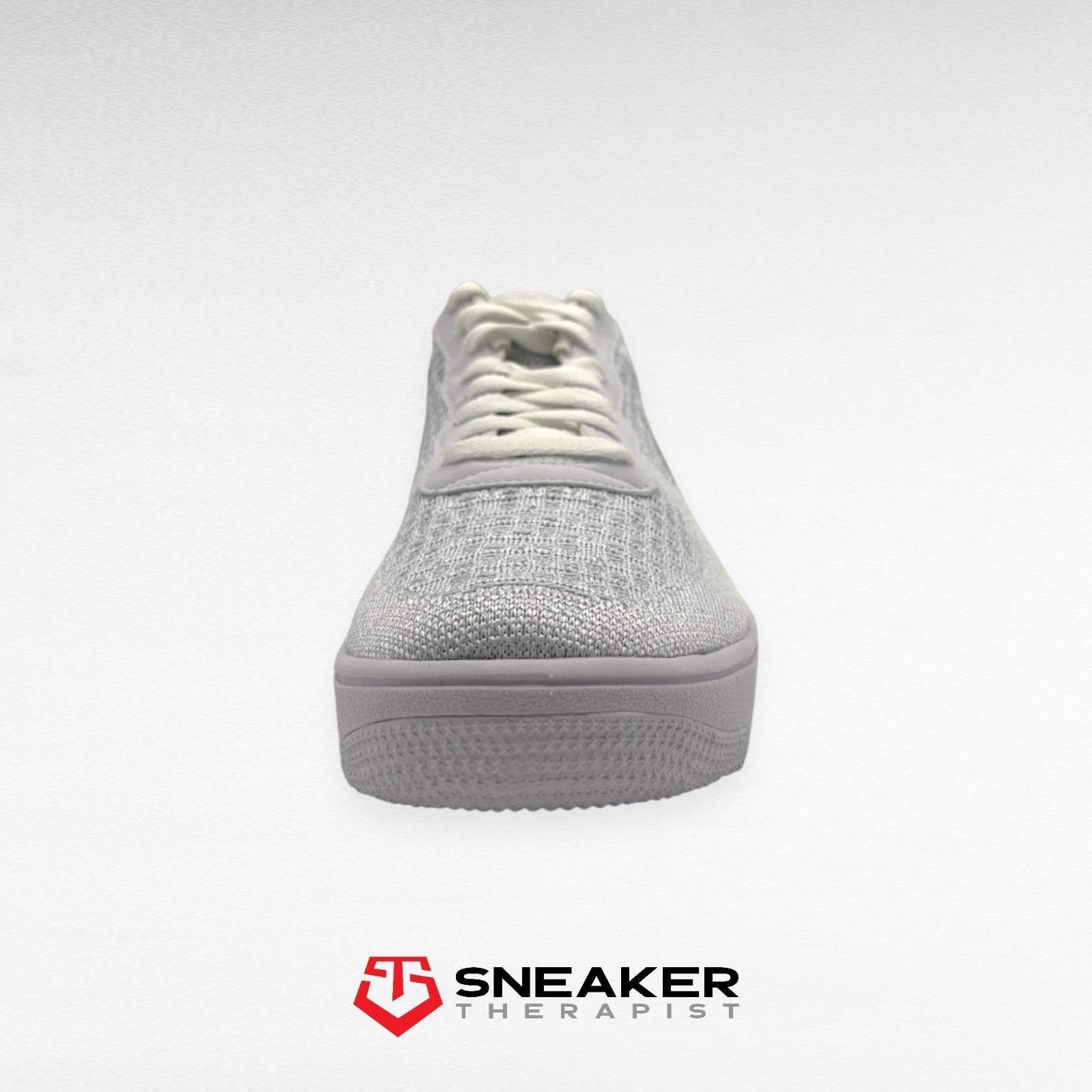 Nike Air Force 1 Flyknit Low 2.0 'Pure Platinum' SKU: AV3042-100 Refurbished