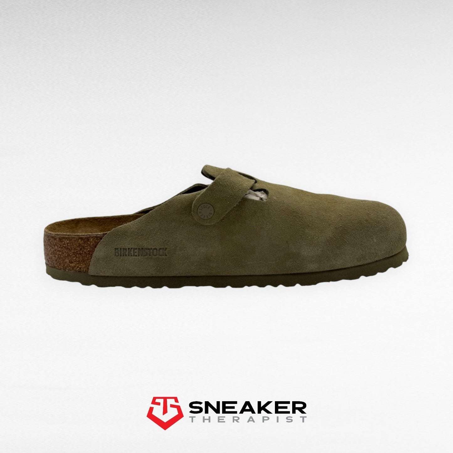 Birkenstock Boston Suede Leather 'Faded Khaki' - 1025788 - Größe  46